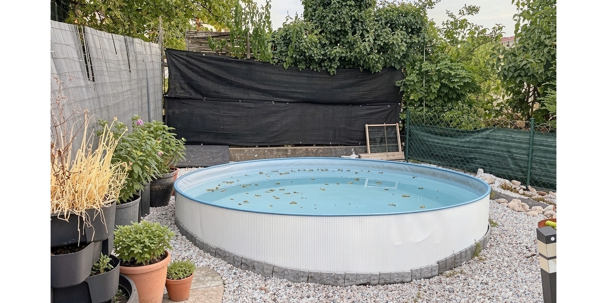 Garten mit Pool - (KI generiert)